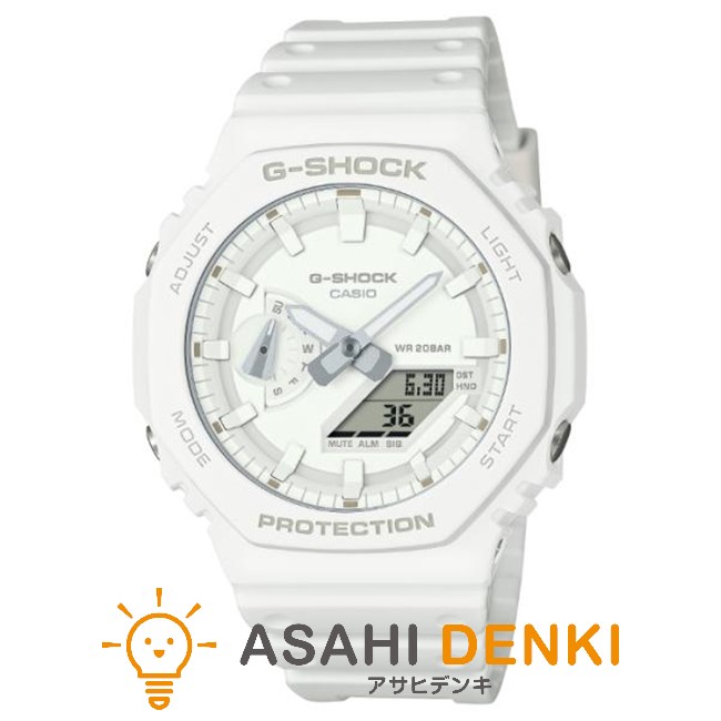 腕時計・時計 カシオ GA-2100-7A7JF カシオーク G-SHOCK Gショック ジーショック One tone ワントーン シリーズ CASIO アナデジ ホワイト