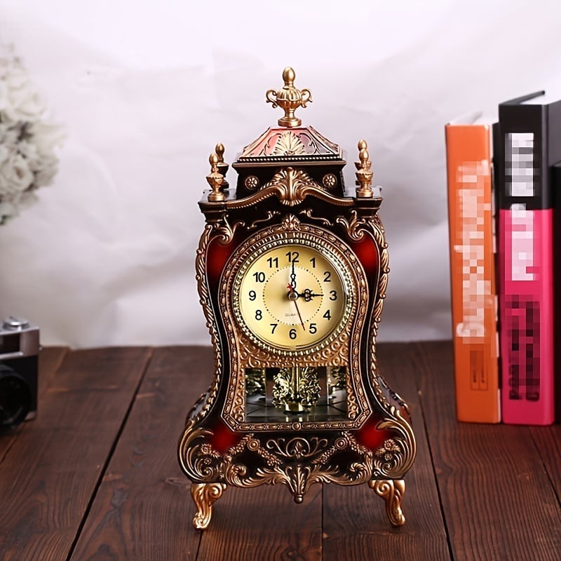 置き時計 ヨーロッパ アンティーク アナログ 音楽アラーム メロディーチャイム 静音 リビング ダイニング インテリア 装飾品 単三電池 7,565円