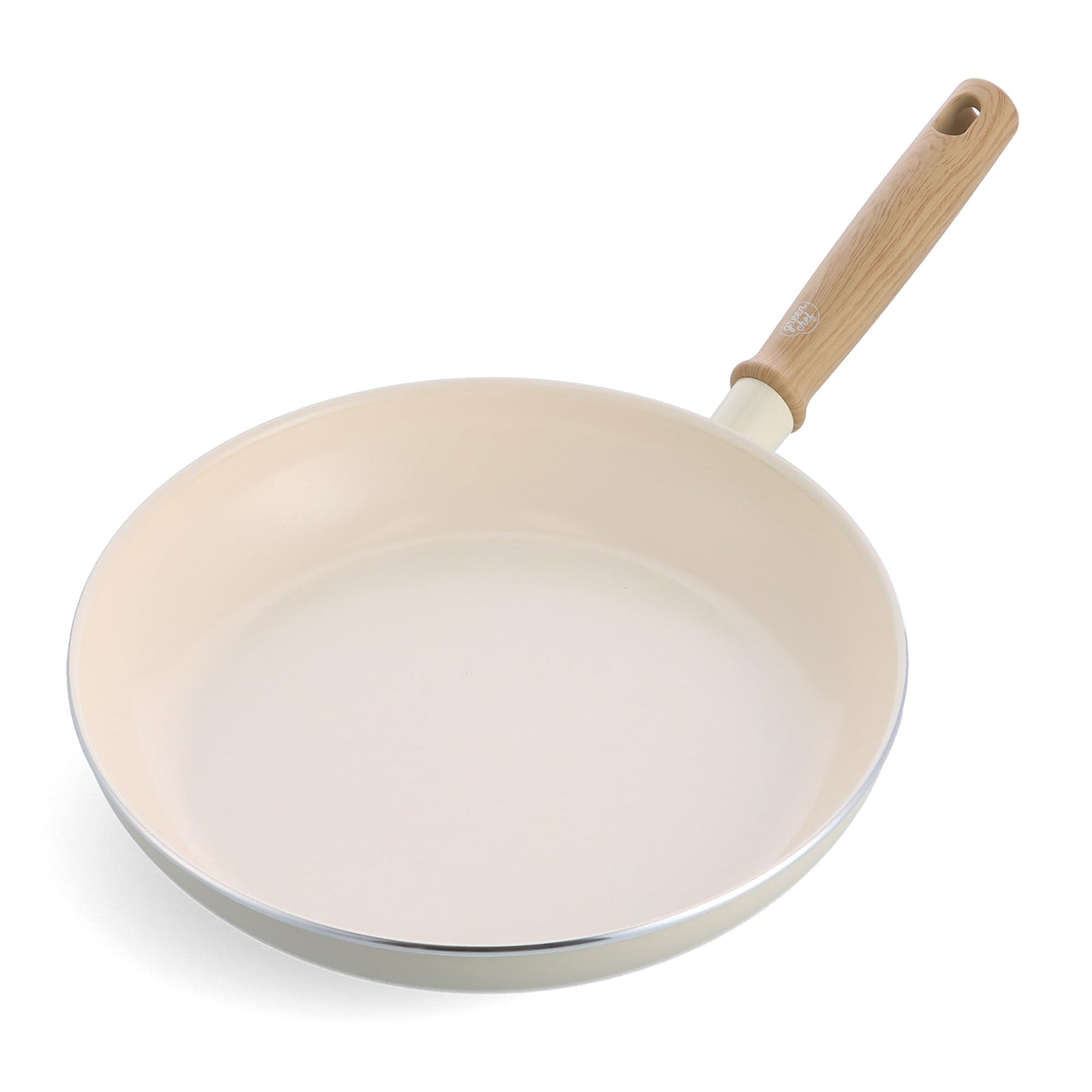 GreenChef グリーンシェフ フライパン 26cm IH 対応 セラミック こびり付きにくい フッ素不使用 ビンテージ ホワイト CC008441-104