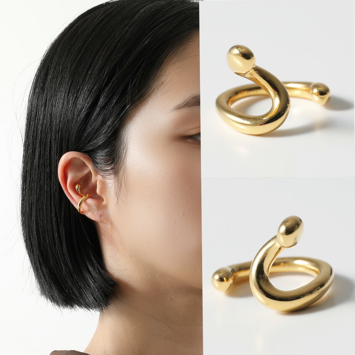 MARIA BLACK マリアブラック イヤーカフ Coil whirl Ear Cuff 200171YG レディース イヤカフ アクセサリー silver925 片耳販売 Gold