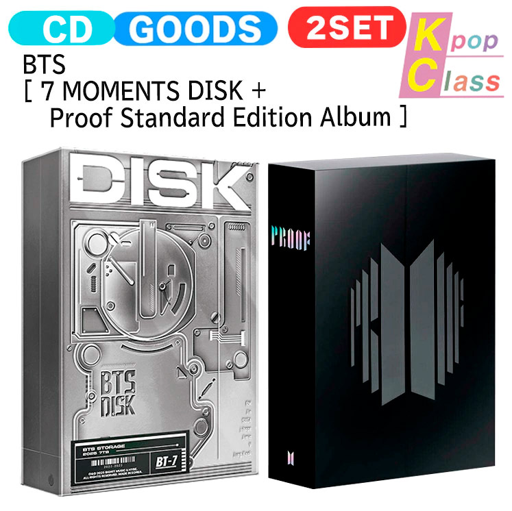 [BTS SALE] [当店限定特典付] BTS [ 7 MOMENTS DISK + Proof Standard Edition Album ] 2種セット / 公式グッズ / 予約商品