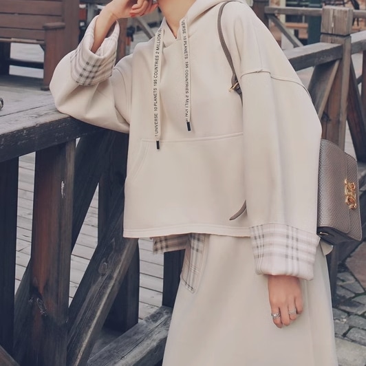 レディース 2点セット セットアップ トップス ボトムス パーカー 長袖 マフポケット スカート ミモレ丈スカート タイトスカート バックスリット かわいい 大人可愛い シンプル カジュアル 9,202円