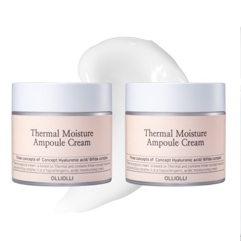 [OLLIOLLI] 温泉水アンプル水分クリーム 100g x 2 [韓国Big人気]