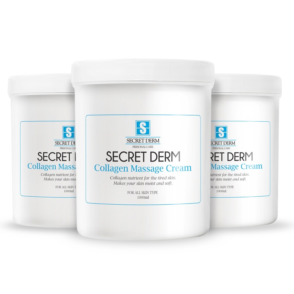 シークレットダムコラーゲンマッサージクリーム大容量1000ml 3本束バルクスキンケアフェイスフェイス