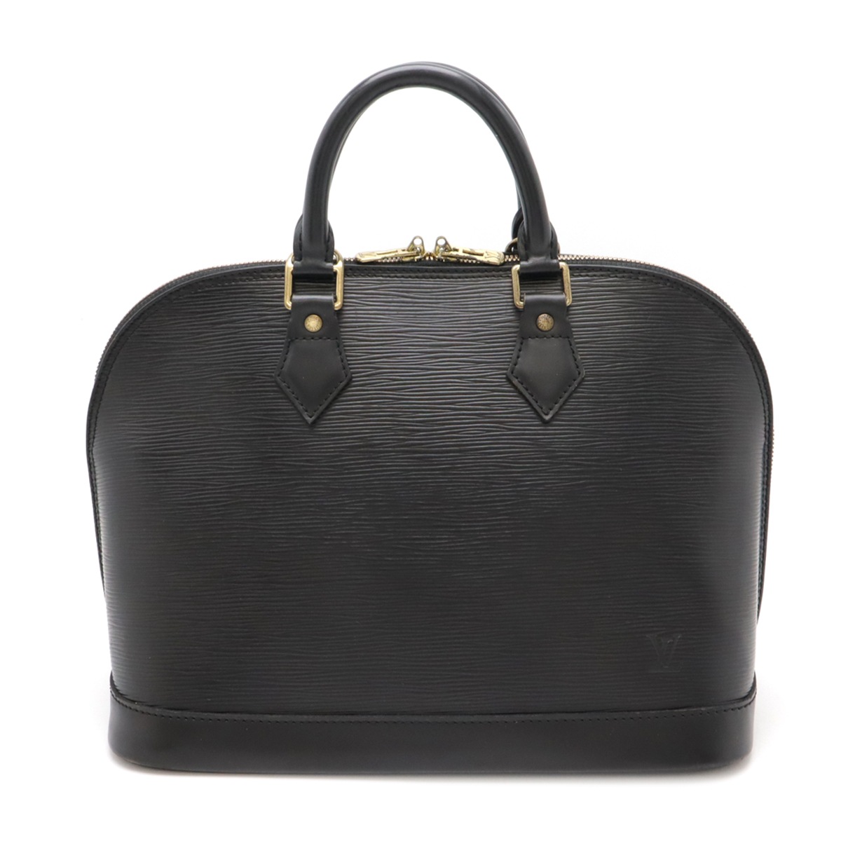 エピ アルマ ハンドバッグ レザー ノワール 黒 ブラック ゴールド金具 M5214