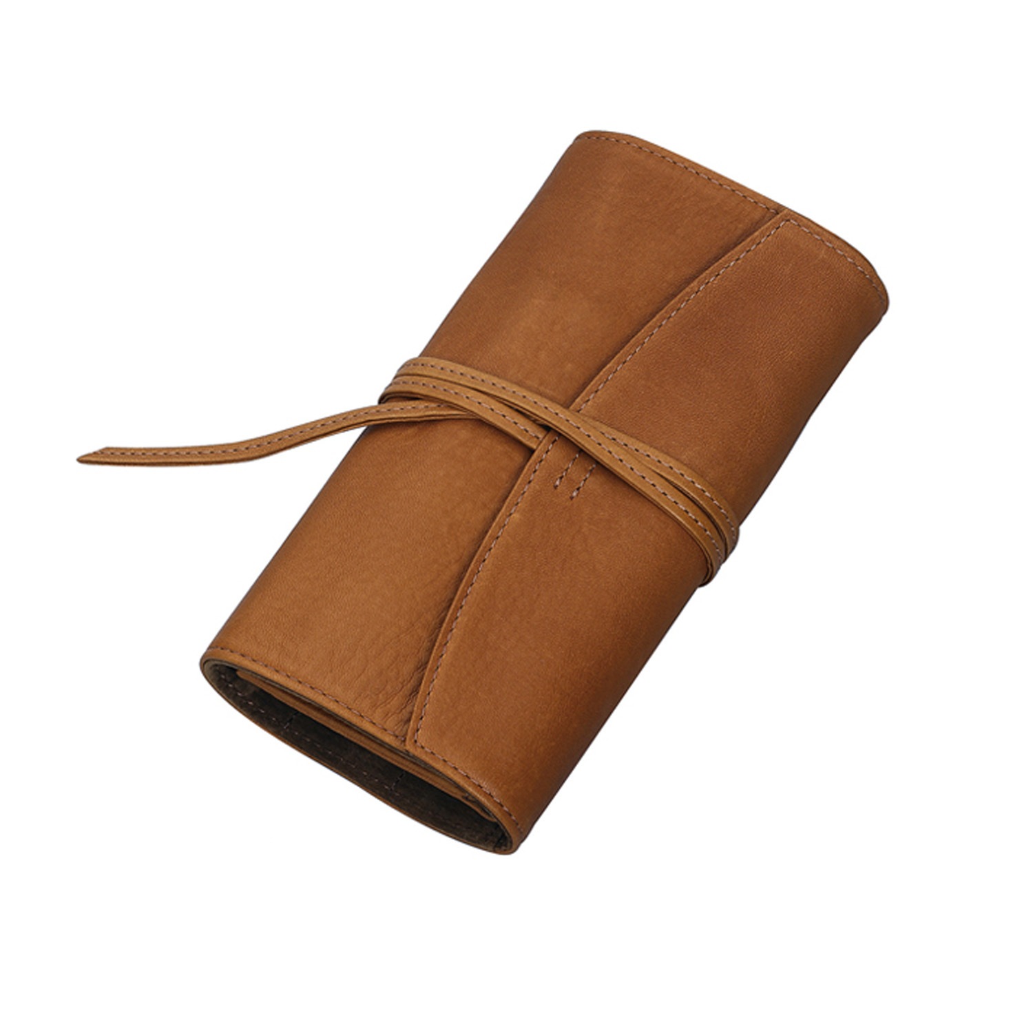 Pensemble ペンサンブル ロールペンケース ファスナー付き 5本差 ブラウン PSRF5-01-BN