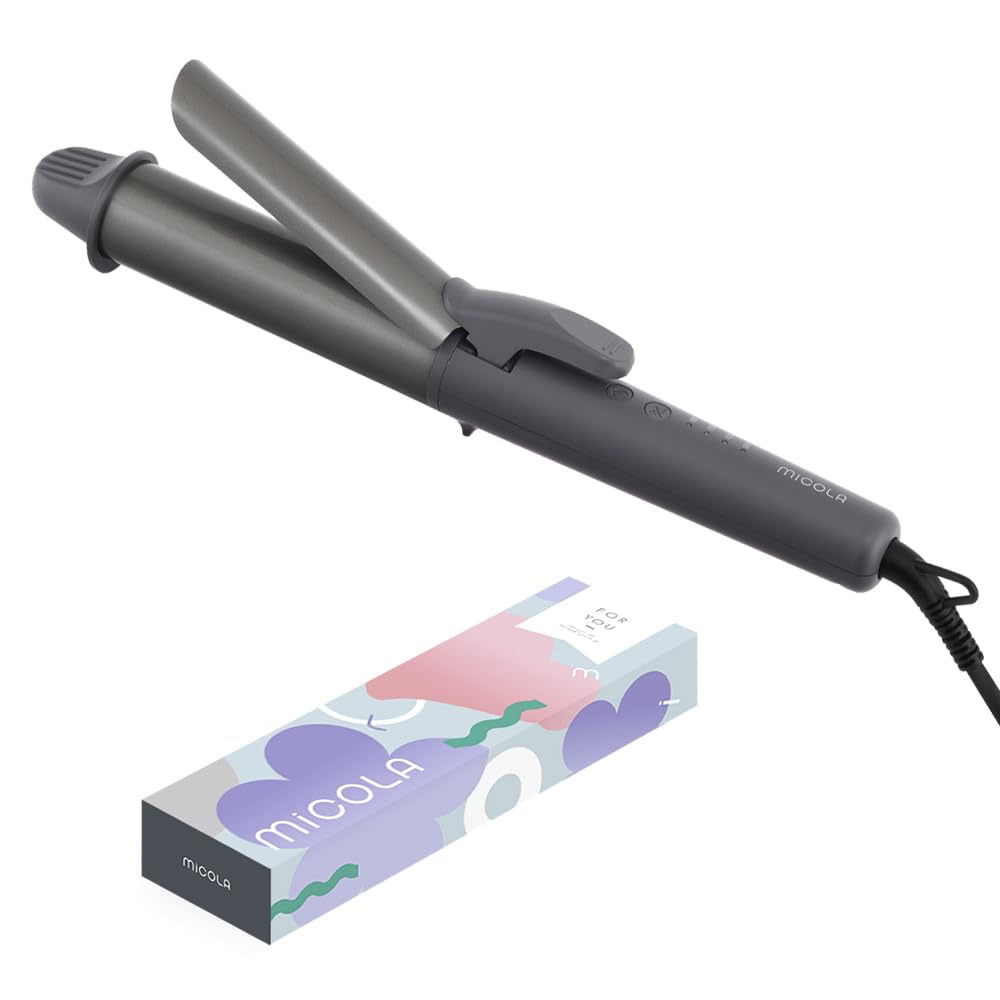Qoo10最安値挑戦 【Amazon.co.jp限定】 アイリスオーヤマ ヘアアイロン カール 38mm カールアイロン ダークグレー 摩擦軽減 高速立ち上がり 4段階温度調節 海外対応 CIR-AZ