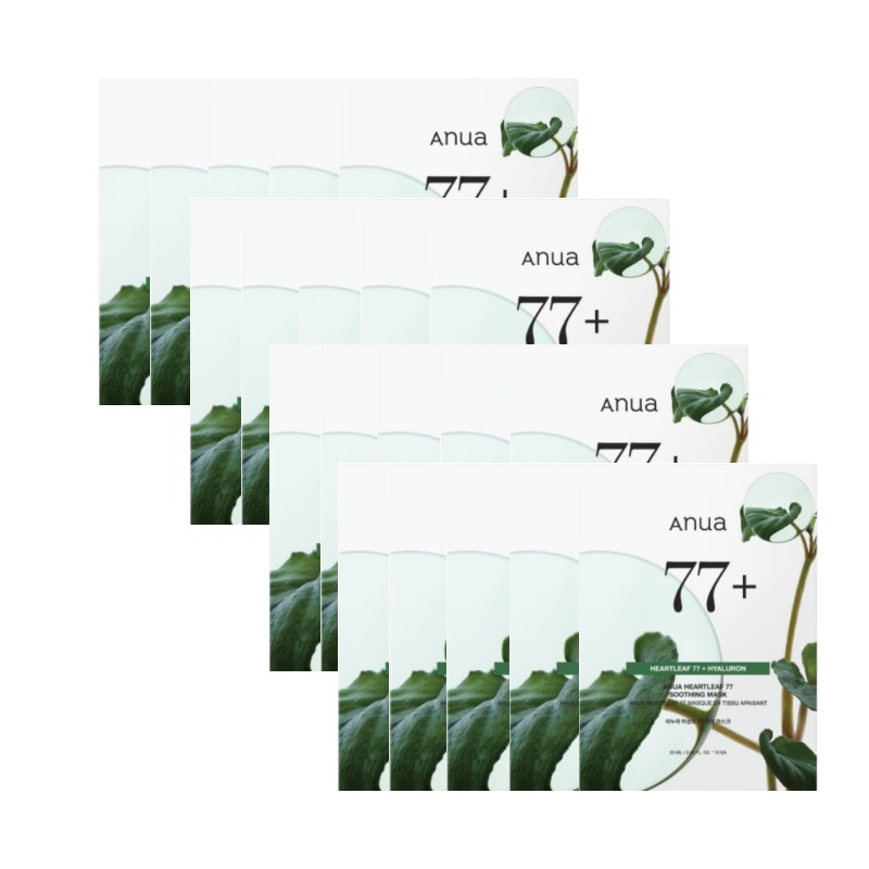 ドクダミ77 鎮静シートマスクパック 25ml 20枚入 (鎮静/弾力/保湿/栄養供給/活力/光彩/しわ防止)