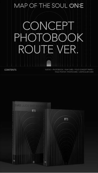 (未開封新品) （防弾少年団コンセプトブックルートバージョン）BTS OFFICIAL GOODS MAP OF THE SOUL ONE CONCEPT PHOTOBOOK ROUTE VER