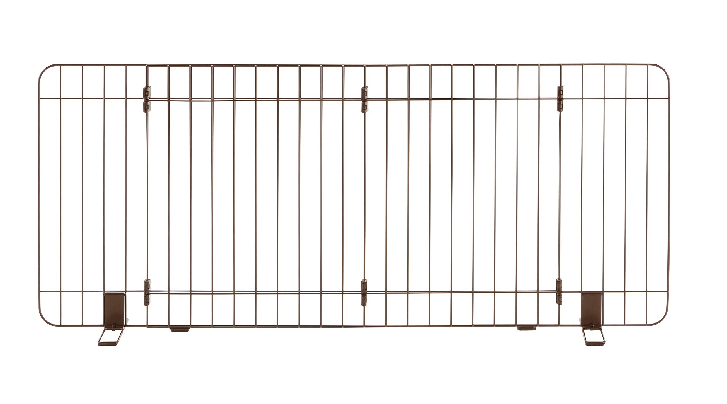 リッチェル 伸縮スタンド簡易ペットゲート 120-180 ブラウン