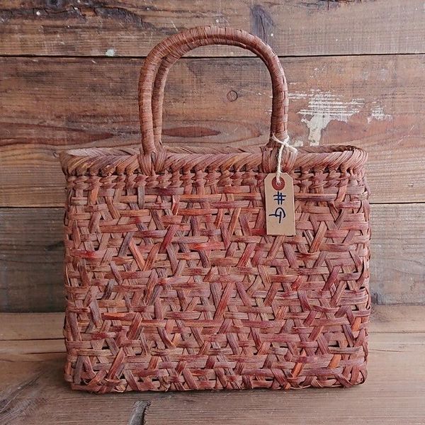 かごバッグ レディースバッグ レディースファッション 山葡萄 籠バッグ 内布付き #1472 中型