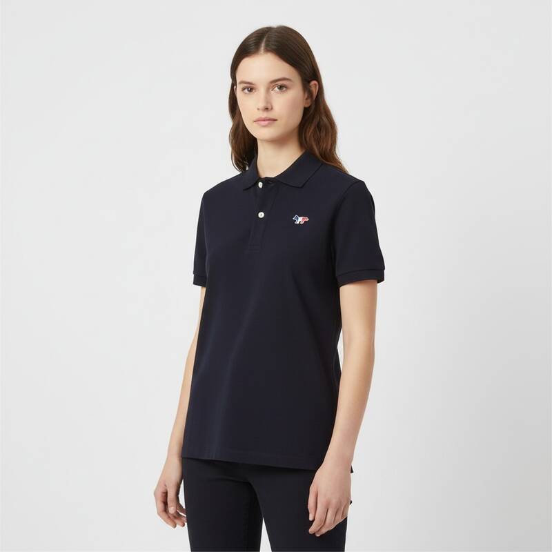 メゾン・キツネ トリコロール・フォックス・パッチ ポロ半袖Tシャツ GW00210KJ7002 NA