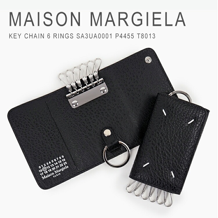 キーケース メンズ 本革 ブランド 6連 キーホルダー キーリング シンプル レディース KEY CHAIN 6 RINGS SA3UA0001 P4455 T8013