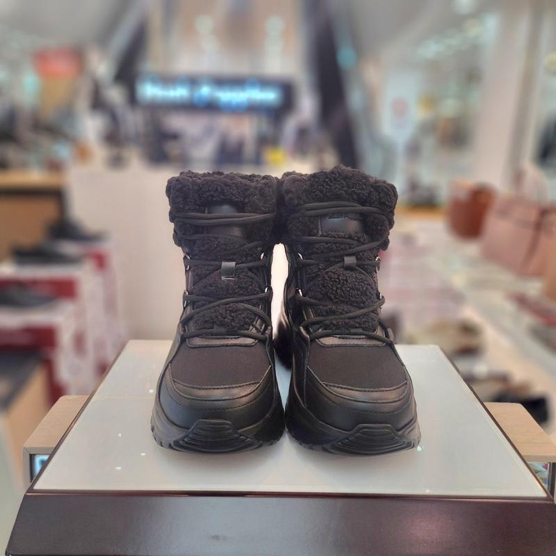 女性の足に優しい5cm広幅ファースニーカー ズ防寒ブーツ3fr615-H_CA