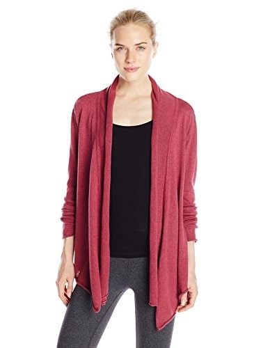 prAna Womens Georgia Wrap Sweater, Large, Plum Red prAna Womens Georgia Wrap Sweater, Large, Plum Red