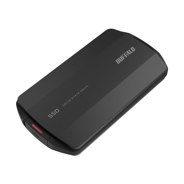 バッファロー USB3.2(Gen2)ポータブルSSD TypeA＆C 1.0TB ブラック SSD-PHP1.0U3-BA 1台
