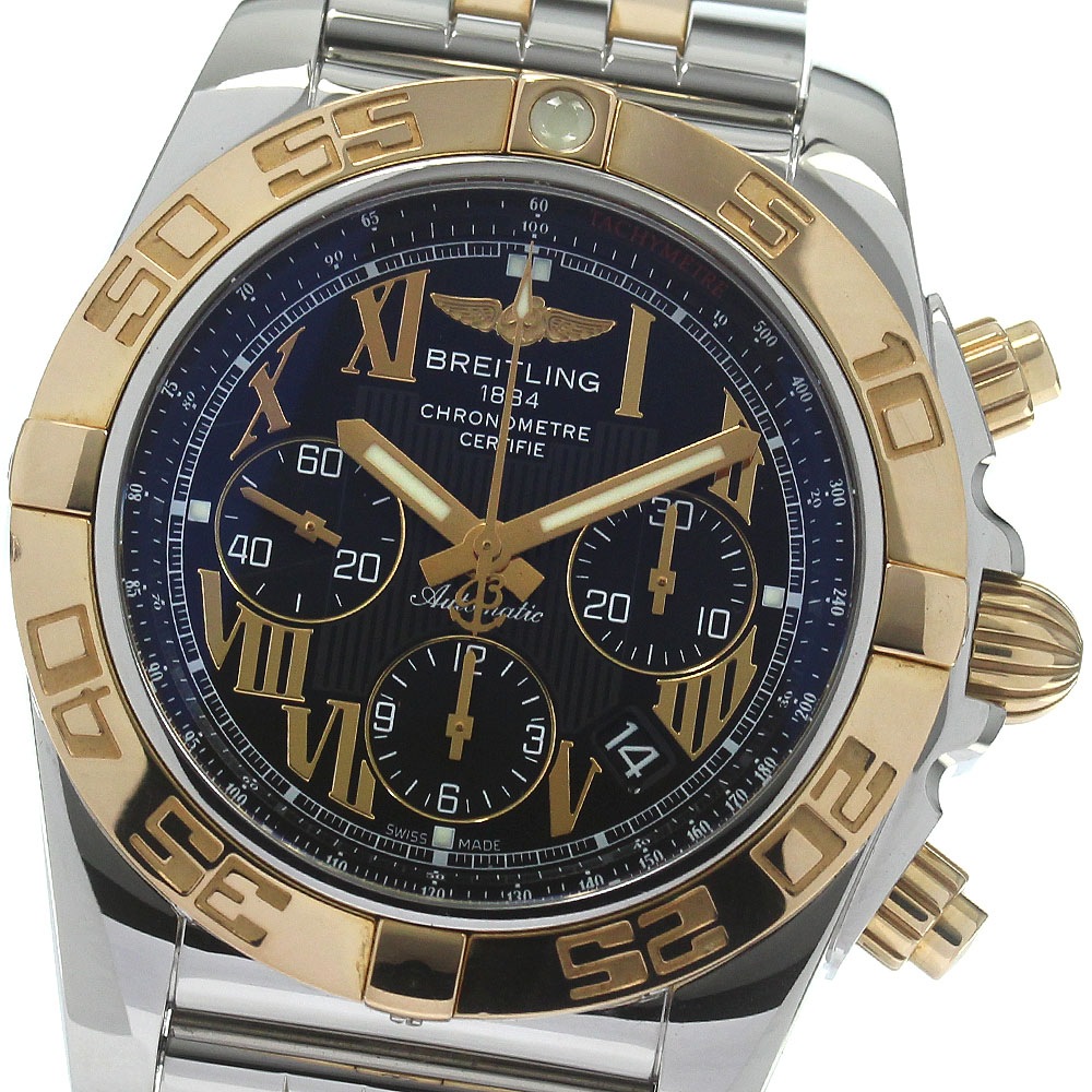 ブライトリング BREITLING CB0110 クロノマット44 K18PGコンビ 自動巻き メンズ 保証書付き_829511【中古】その他 ブランド腕時計