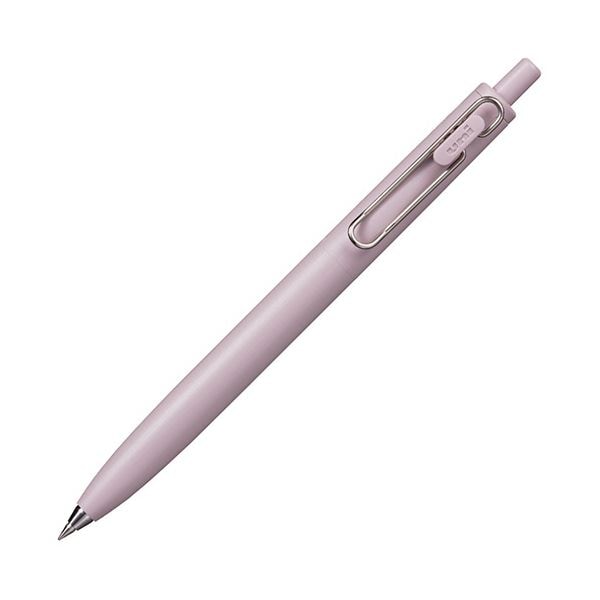(まとめ）三菱鉛筆 ゲルインクボールペンユニボール ワンF 0.38mm 黒 （軸色：Fピンク（花霞）） UMNSF38F.13 1本(×50セット)