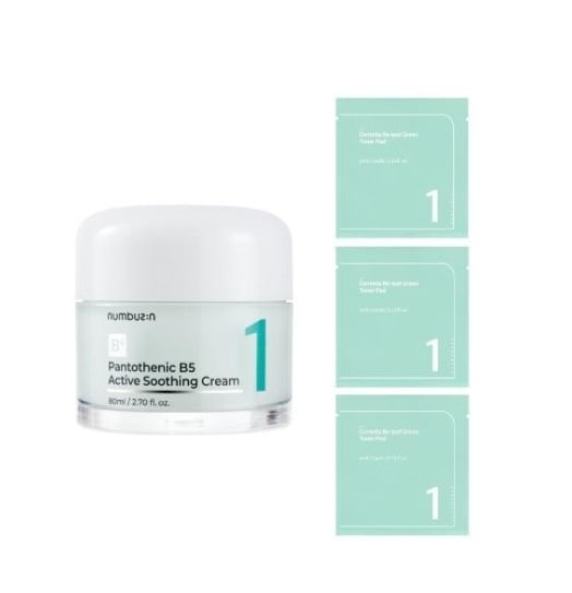 [スージング鎮静] 1番 パントテン酸 アクティブ スージングクリーム 80ml 企画 (+パッド 6枚)