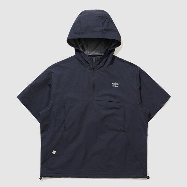 ハイウェイベンチルフード半袖アノラック UR223CWT41 DARK NAVY