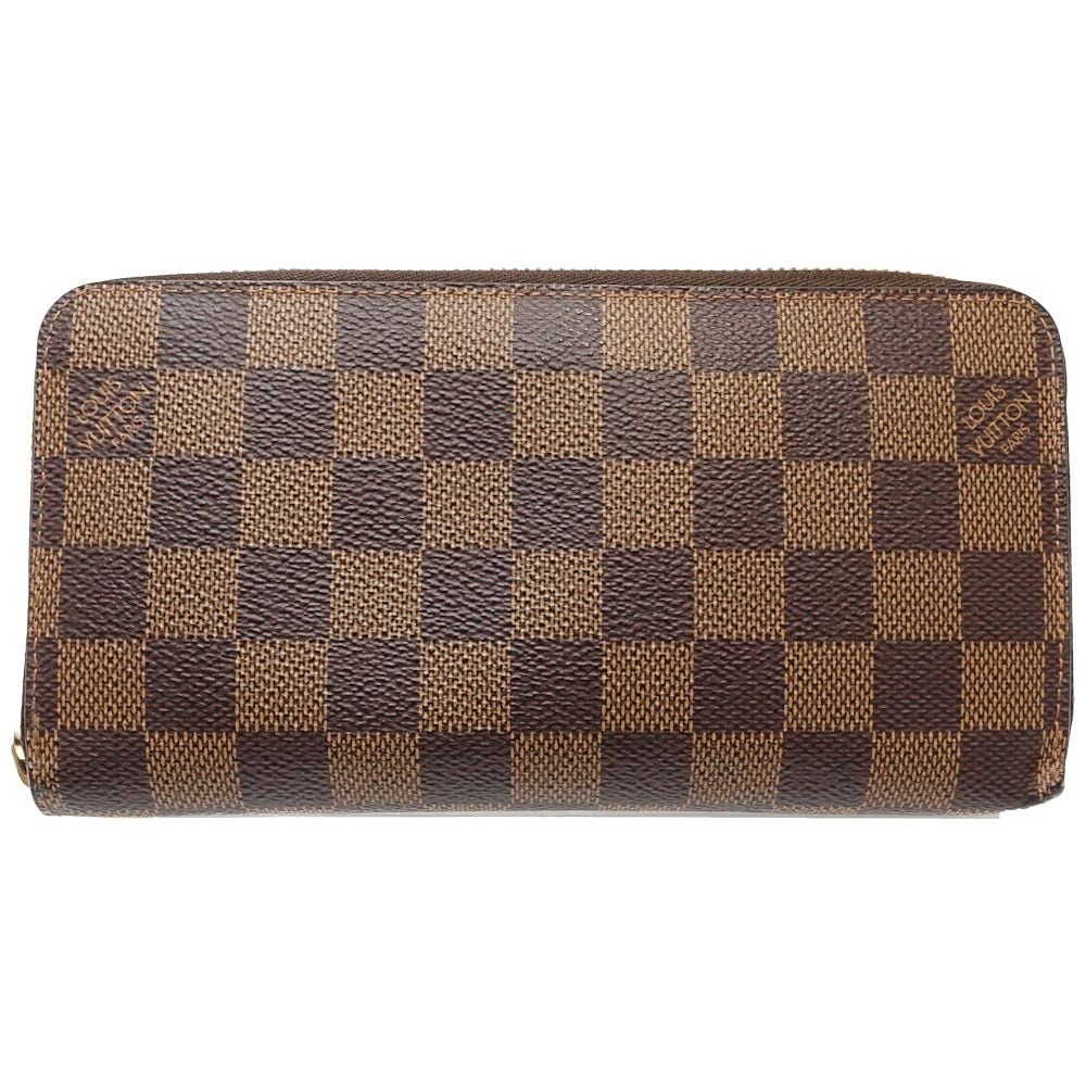 ダミエ ジッピーウォレット N60015 長財布 エベヌ/181170【中古】
