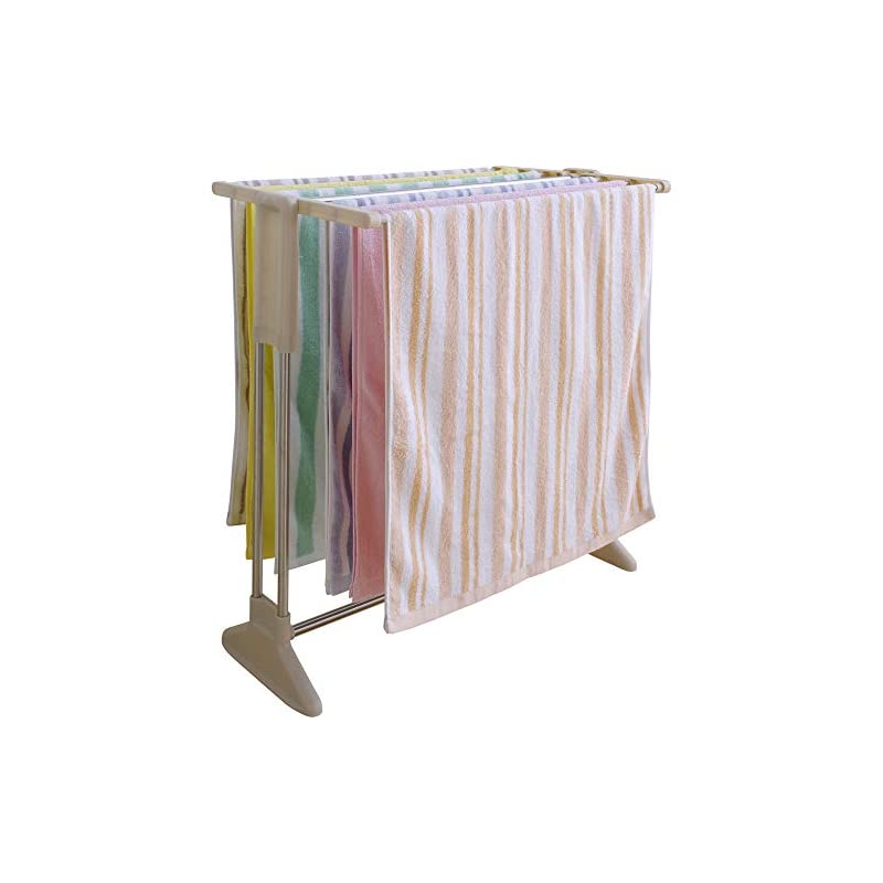 【即納】アイリスオーヤマ 物干し タオルハンガー ステンレス パールベージュ バスタオル7枚分 STH78KR