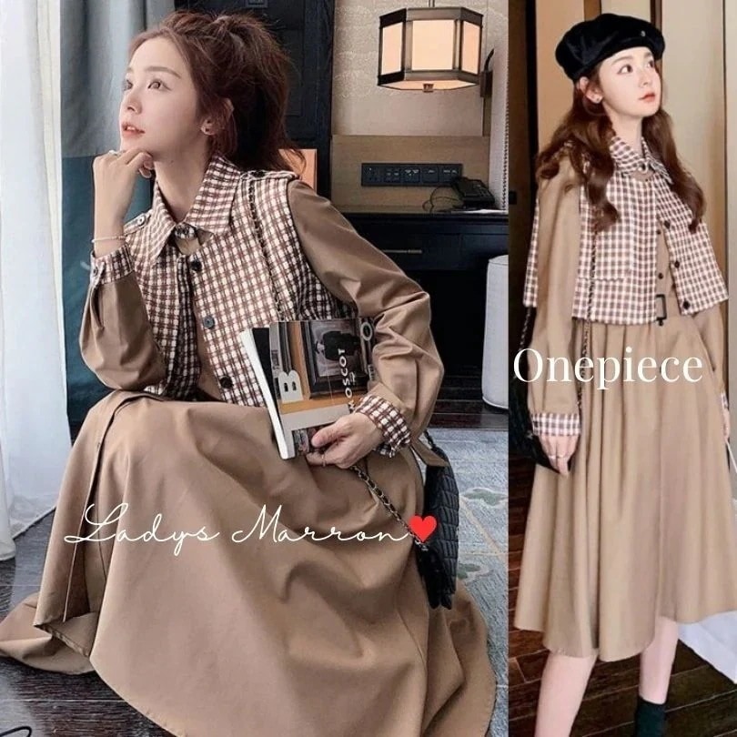 【急速出荷 2026年新作】シャツワンピース シャツドレス ロングシャツワンピース チェックシャツワンピース ベージュシャツワンピース 秋シャツワンピース 長袖 ロングワンピース トレンチワンピース