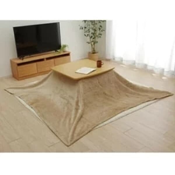 1181380062840 こたつ布団用 中掛け毛布 洗える 長方形 アクリル ブラウン 約200×280cm メーカー直送 10,017円