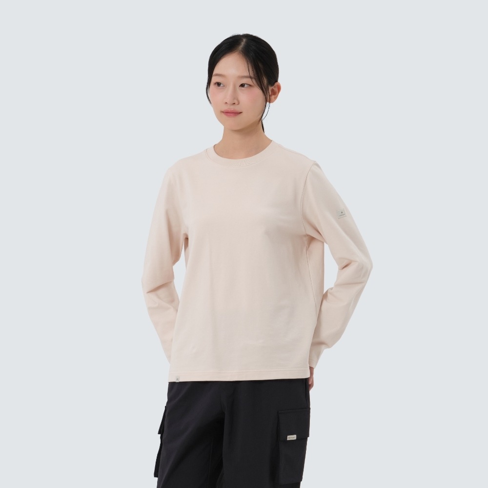 スノーピークアパレルベーシックウィメンズロングスリーブ T シャツピーチ (S25FWFTL11)