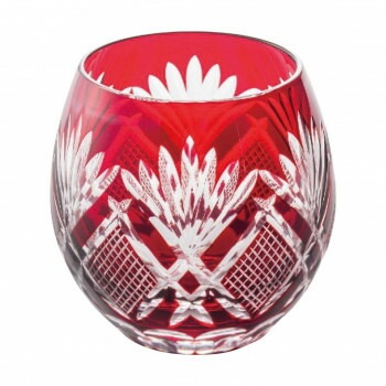 手づくり切子フリーグラス ルビーレッド KRF-50R 4116-049