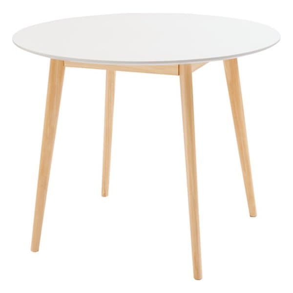 ラウンドテーブル ホワイト 幅90×奥行き90×高さ72cm TAP-001WH