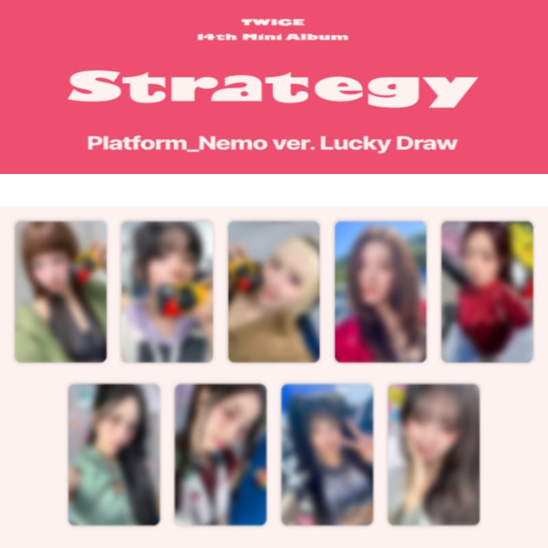 [WITHMUU LUCKYDRAW 9EA/1SET]TWICE - STRATEGY / 14th Mini Album (Platform_Nemo ver.) 11,880円