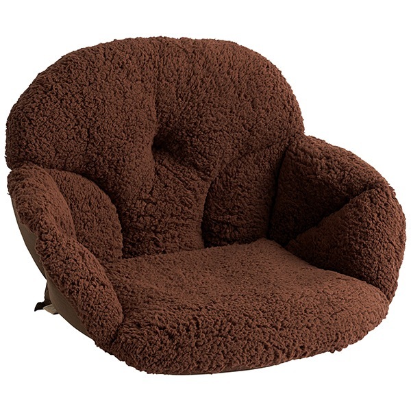 腰を包むゲルクッション ダークブラウン