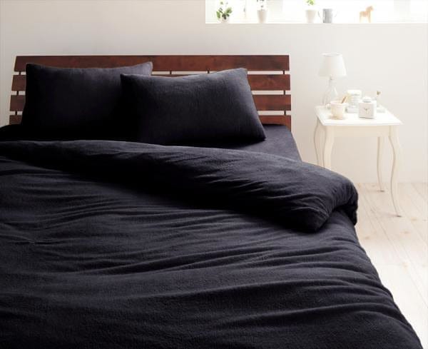 20色から選べる！365日気持ちいい！コットンタオルのカバーリング [掛布団カバーのみ] キング サイレントブラック