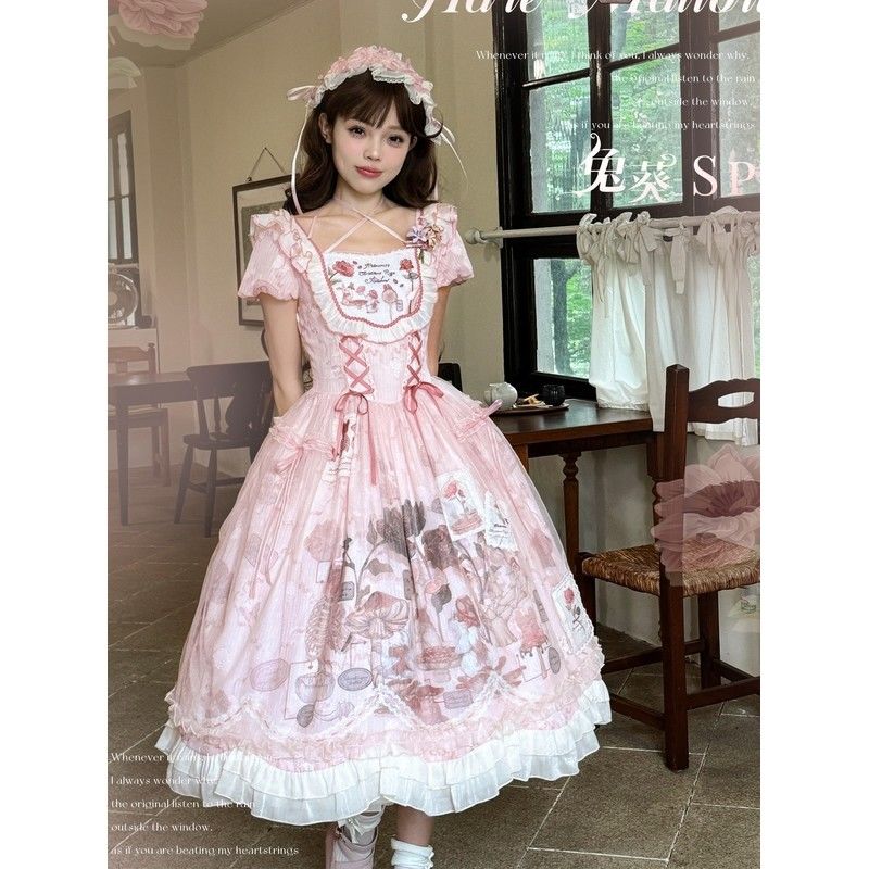 ロリータ かわいいcla系 スカートドール感半袖 ロールプレイング