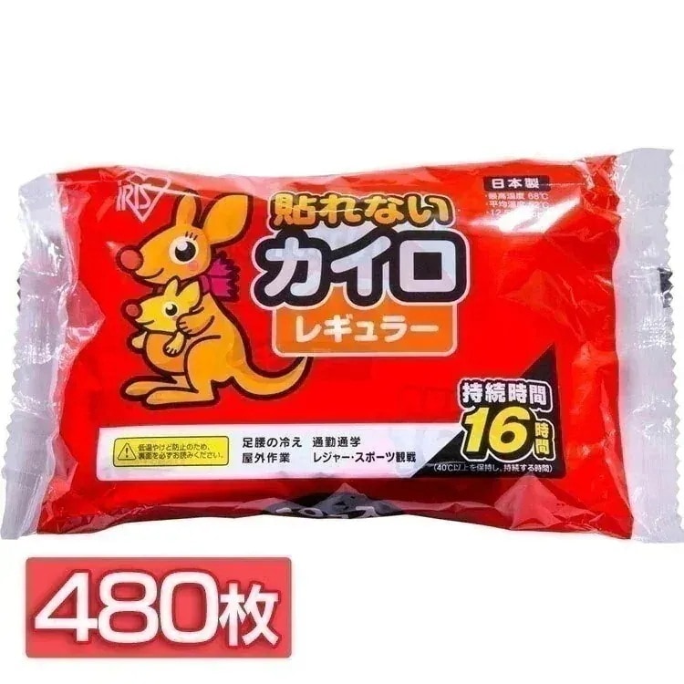 【1072259344へ統合】カイロ アイリス 【480枚】貼らないカイロ レギュラー 10枚入48個セット (D)