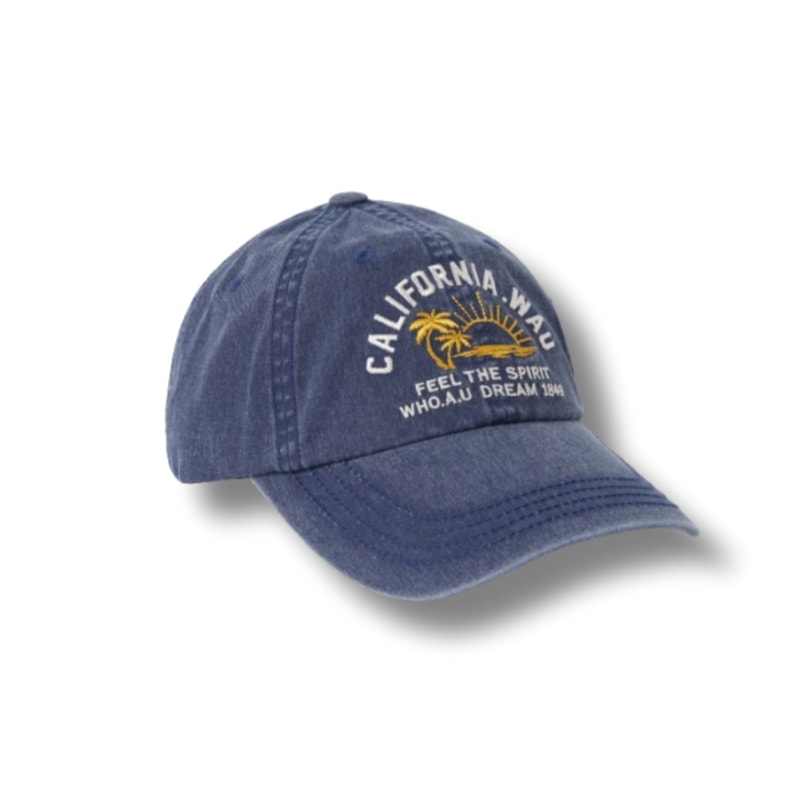 [2色] Embroidery Washed 綿100% Ball Cap カラー選択 FREEサイズ