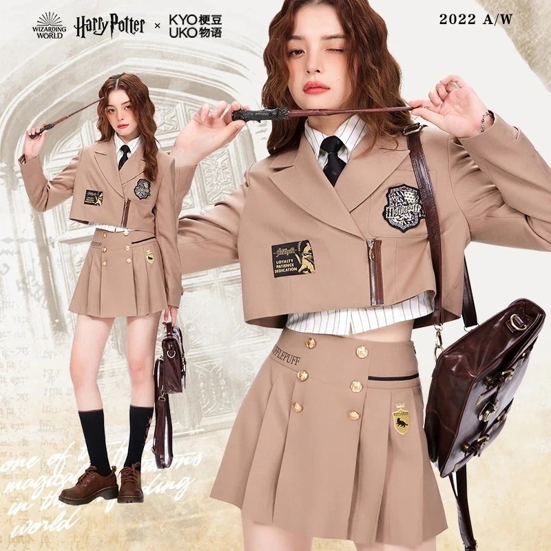ハリーポッター カレッジ風ショートスーツ 女の子 Jk 制服 ジャケット 薄手1255