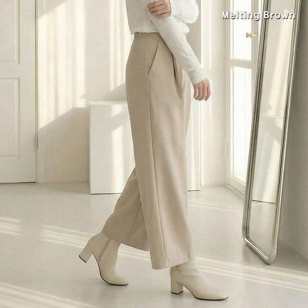 女性用裏起毛ワイドパンツ ストレートパンツ PW26