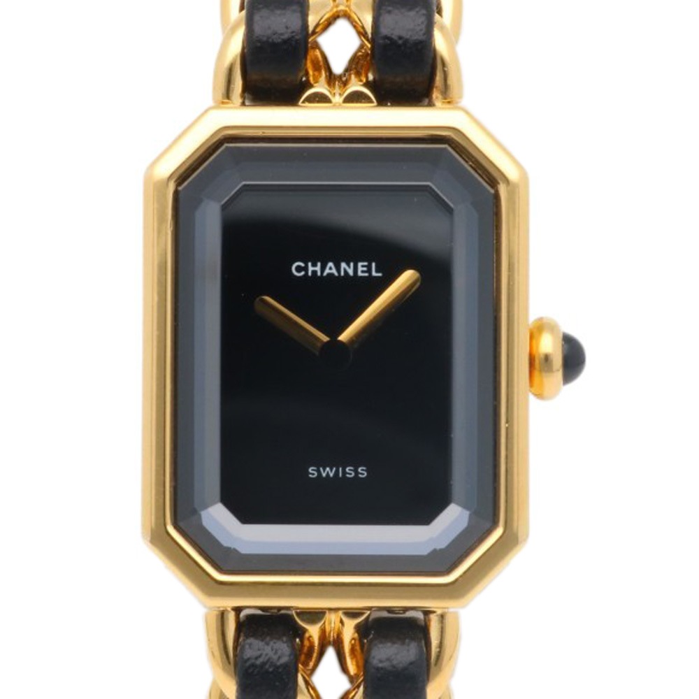 シャネル プルミエール M 腕時計 GP H0001 クオーツ 1年保証 CHANEL 中古