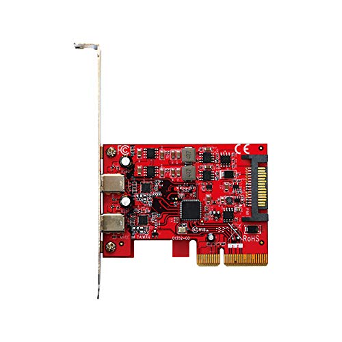 玄人志向 USB3.2 Gen2 (10Gbps) Type-C*2 インターフェース カード (P