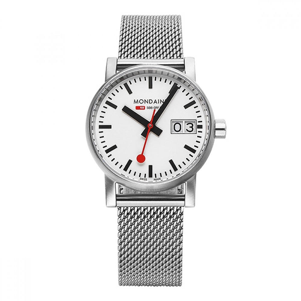 モンデーヌ MSE.30210.SM レイルウェイエボ 2 デイトレディースメタルウォッチ