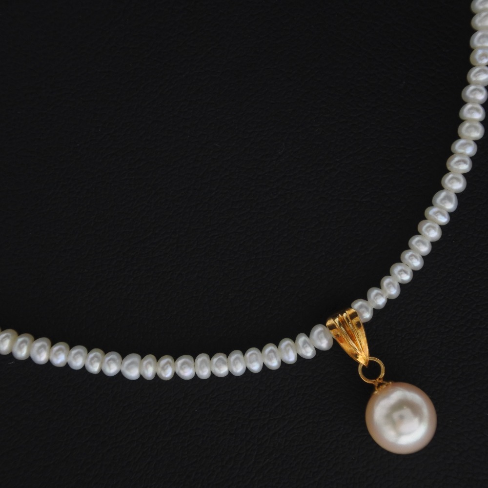 種類豊富な品揃え 真珠7.5ｍｍ パール K18ゴールド レディース ネックレス 中古Aランク ネックレス