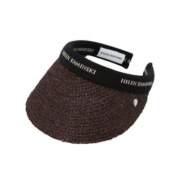 [シーズン限定] 26SS ビアンカ バイザー HAT50265 チョコレート ブラック ロゴ