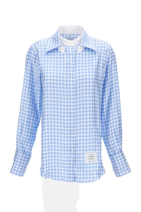 THOM BROWNE Women Tops FLR016CF1040480 Blue