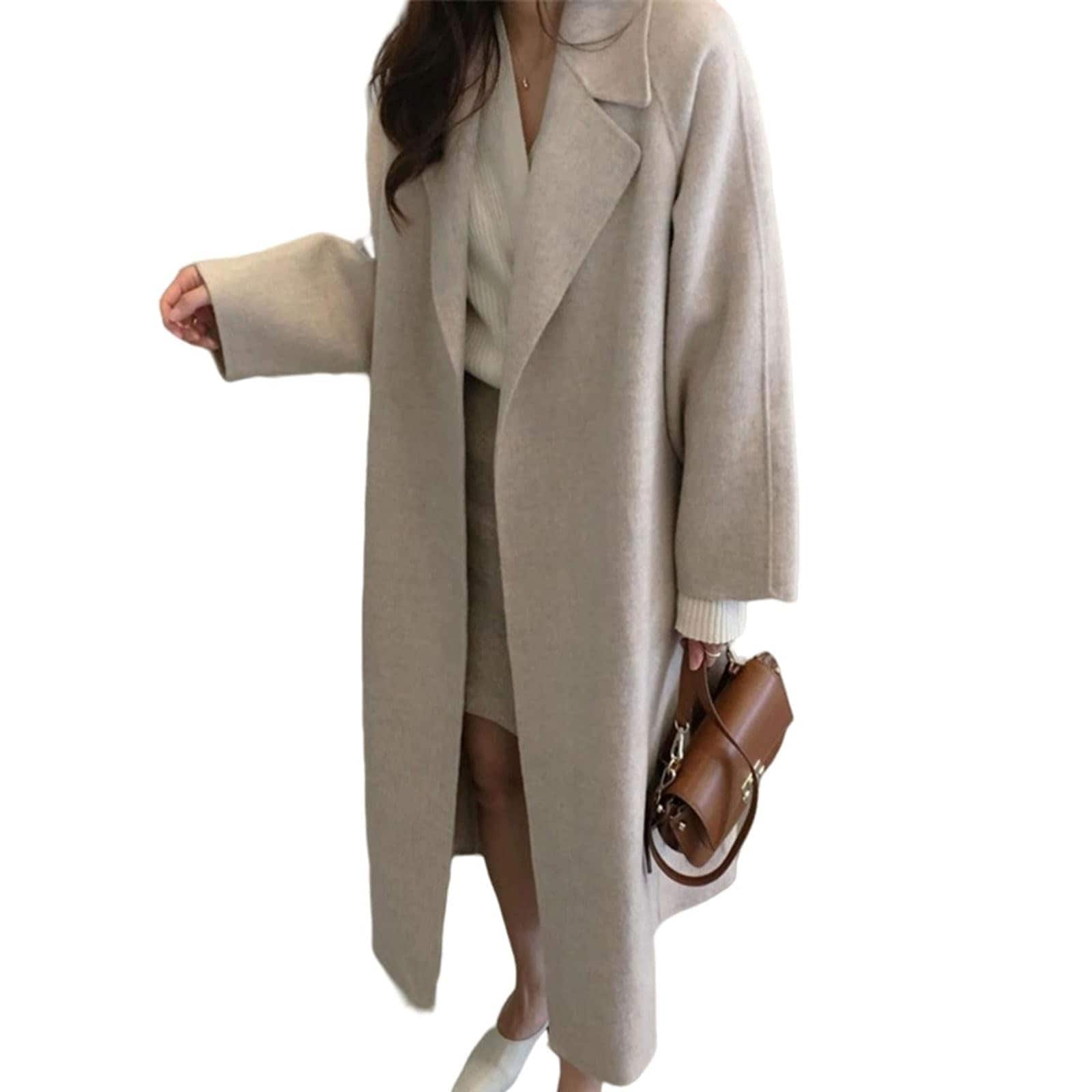 [7-livehouse] チェスターコートコート レディース アウター 厚手 ロング丈 防風コート 長袖 コートジャケット ベルト付き 秋冬服 保温 防風 細身 上品 通勤 OL ビジネス カラバリ