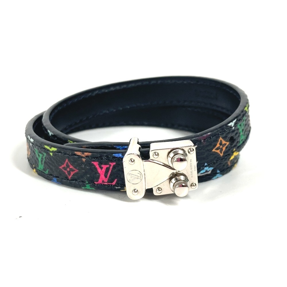 ブレスレット M8967F LV × TM ブレスレット・LV シグネチャー モノグラムマルチカラー 村上隆 アクセサリー バングル 2重ブレス モノグラムマルチカラーキャンバス ノワール ブラック