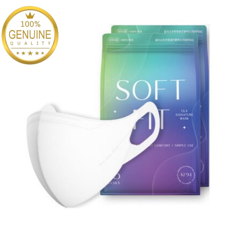 クラライト KF94 ソフトフィット 50枚+50枚 くちばし型 耳楽なマスク 女性用 男性用 (合計100枚)