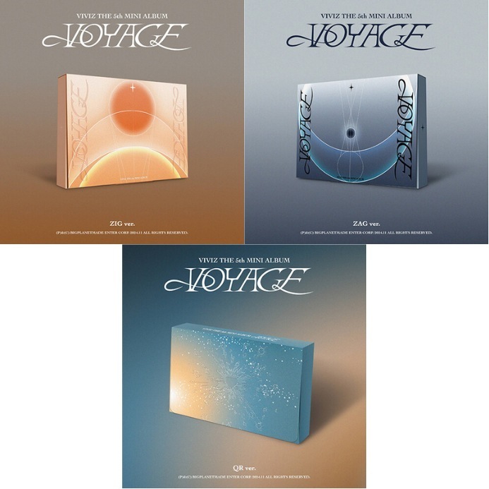 [3種セット] VIVIZ - The 5th Mini Album [VOYAGE] (Photobook ver.2種+QR ver.) 韓国チャート反映 5,840円