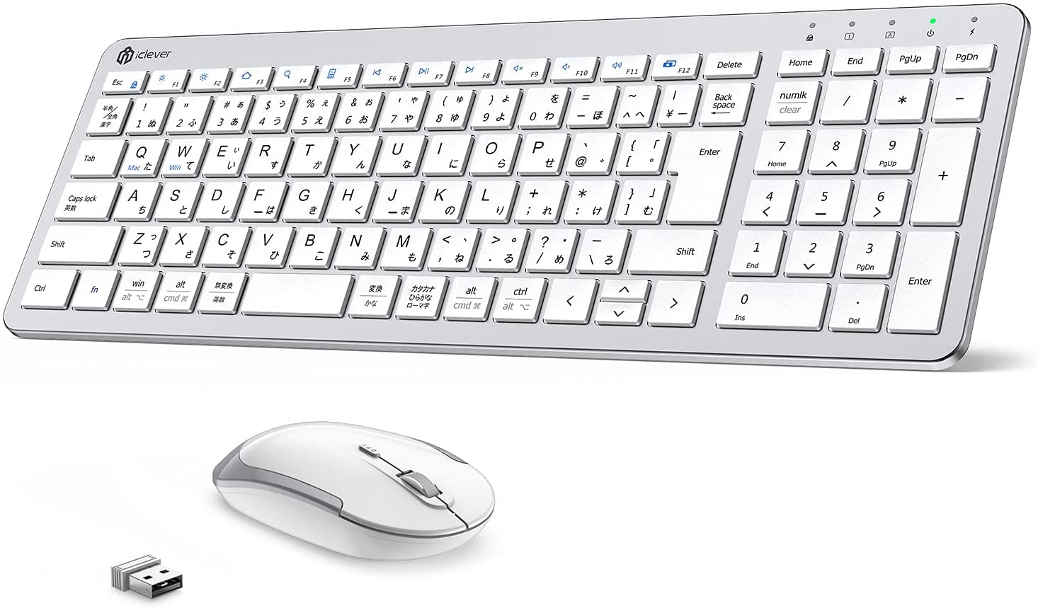 【本日限定価格】 iClever シルバーホワイト bo IC-BK30 日本語説明書 Window